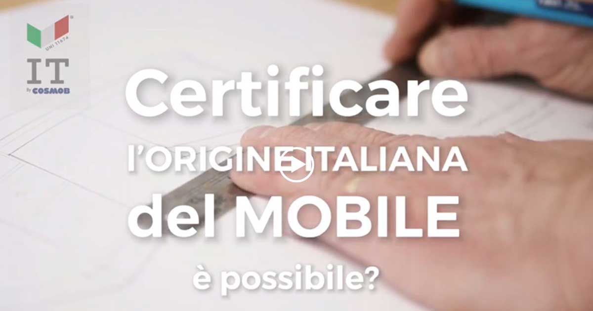 Certificazione “Origine italiana del mobile”